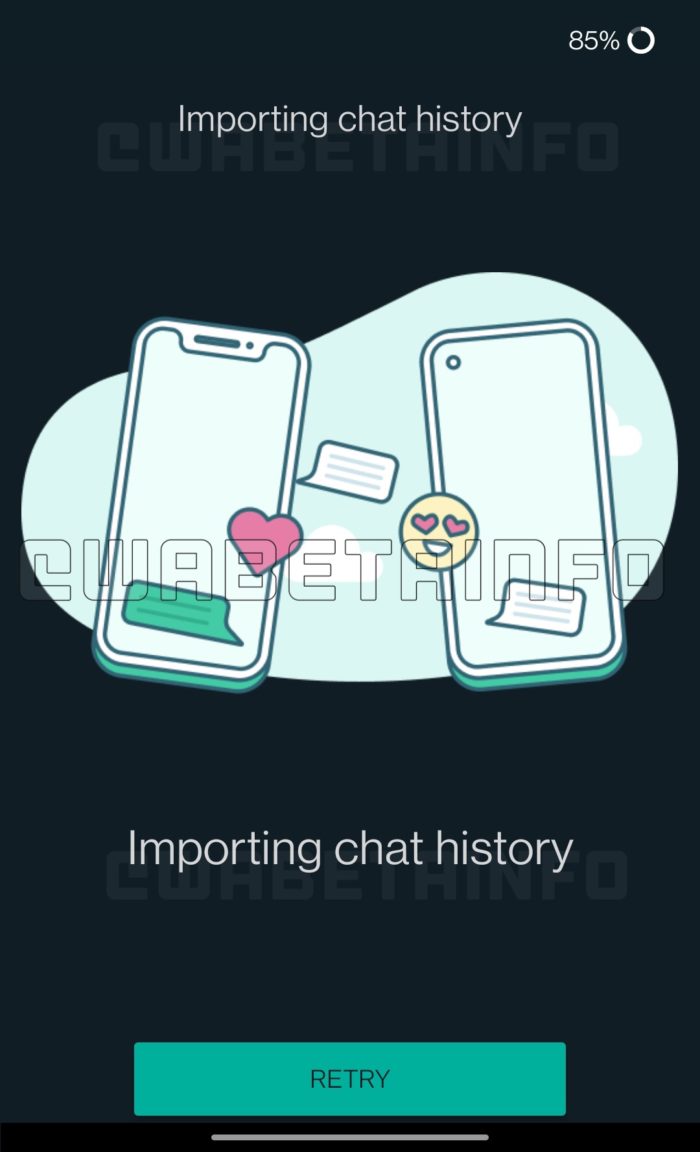 WhatsApp testa migração de chats (Imagem: reprodução/WABetaInfo)