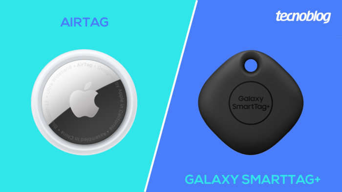 AirTag vs Galaxy SmartTag + (Image: Vitor Pádua / Tecnoblog)
