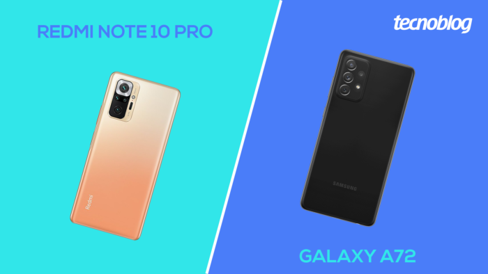 Redmi Note 10 Pro vs Galaxy A72 (Image: Vitor Pádua / Tecnoblog)