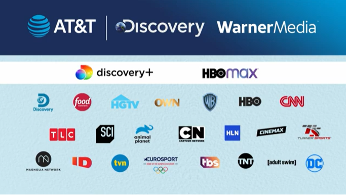 WarnerMedia e Discovery (Imagem: Reprodução/AT&T)