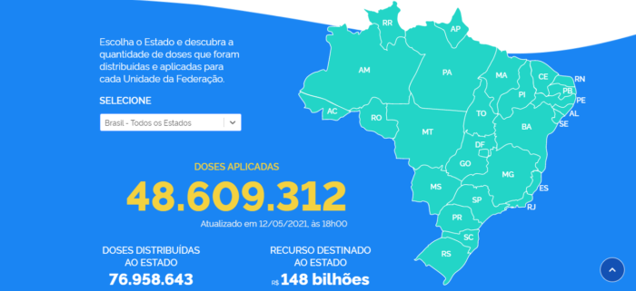 Portal <a href='https://meuspy.com/tag/Alicativo-Espiao-Brasileiro'>Brasil</a> Pátria Vacinada (Imagem: Divulgação/Ministério da Saúde)