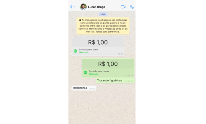 WhatsApp Pay (Imagem: Reprodução/WhatsApp)