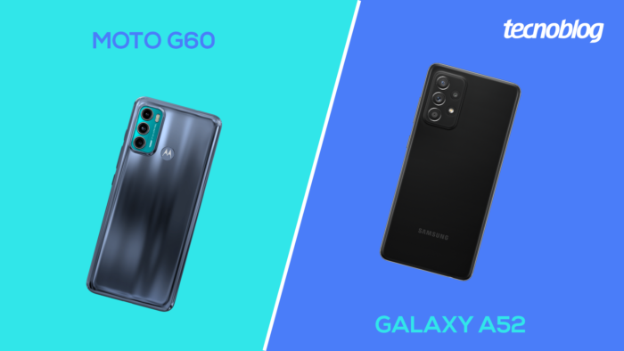 Moto G60 vs Galaxy A52 (Image: Vitor Padua/Tecnoblog)