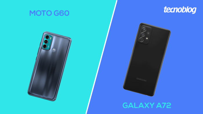 Moto G60 vs Galaxy A72 (Image: Vitor Padua/Tecnoblog)
