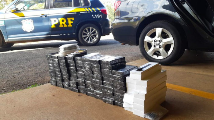 iPhones apreendidos pela Polícia Rodoviária Federal (Imagem:PRF/Divulgação)