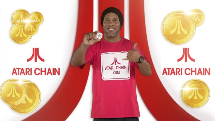 Ronaldinho gaúcho promove criptomoeda da Atari no Twitter (Imagem: Reprodução)