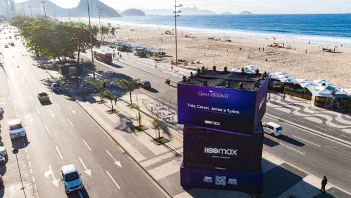 WarnerMedia faz divulgação do HBO Max na Praia de Copacabana, no Rio de Janeiro