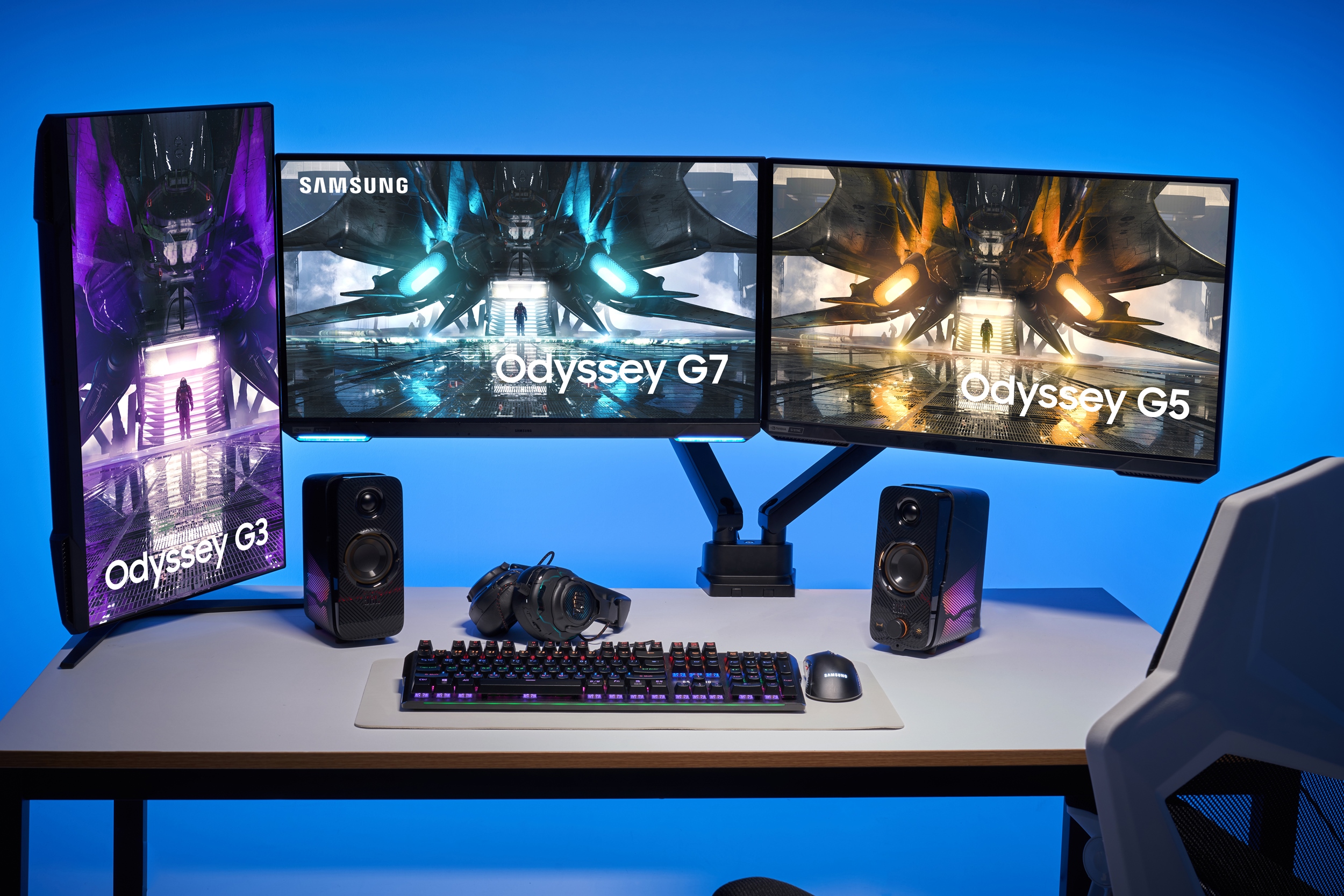 Samsung Launches Odyssey G7 and G3 Flat Panel 144Hz Gamer Monitors