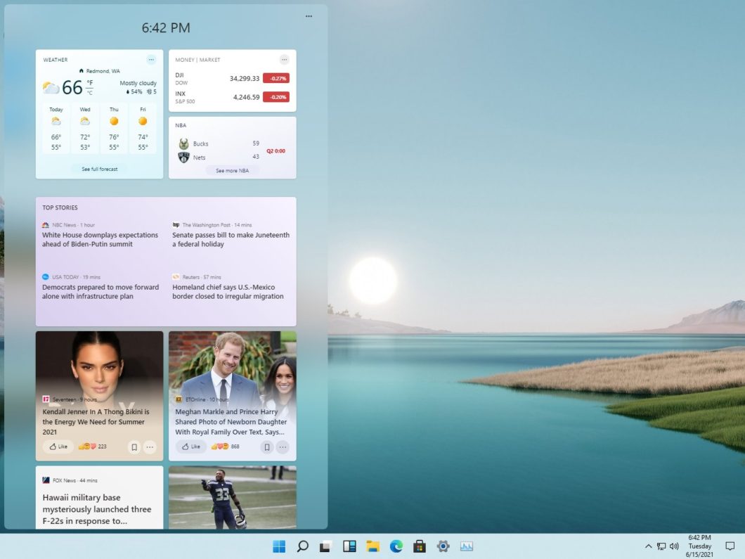 Windows 11 widgets area (image: Rafael Rivera)