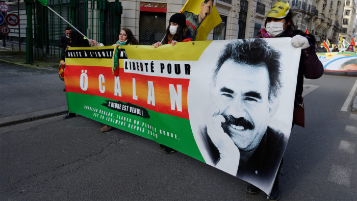 Manifestação em favor da soltura de Abdullah Öcalan (Imagem: PASCAL.VAN/ Flickr)