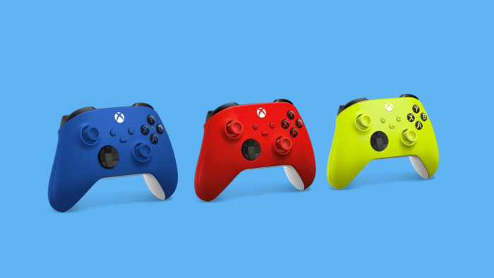 As novas cores dos controles do Xbox (Imagem: Vitor Pádua/Tecnoblog)