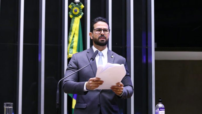O relator do projeto de privatização dos Correios, Gil Cutrim (Imagem: Najara Araújo/Câmara dos Deputador)