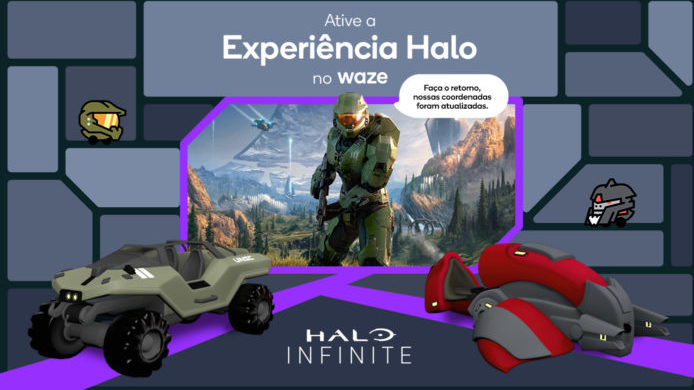 Halo e Waze se unem (Imagem: Divulgação/Waze)