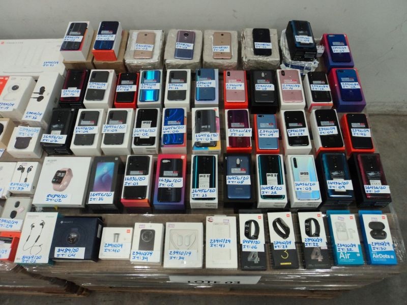 Lote 3 de SP tem 323 celulares da Xiaomi (Imagem: Reprodução / RFB)