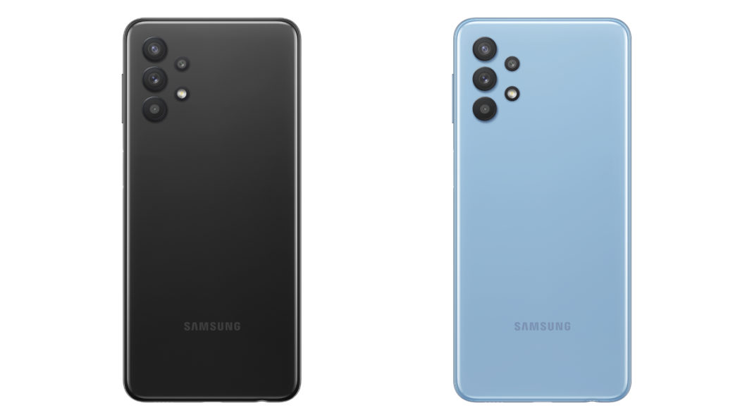 Galaxy M32 5G possui duas opções de cores (Imagem: Divulgação/Samsung)