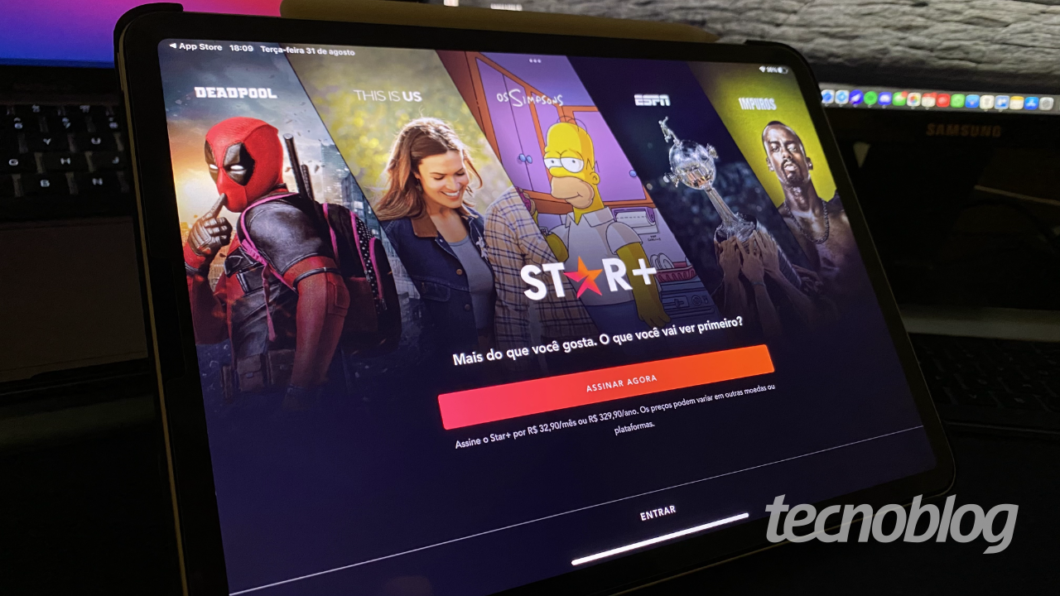 Star+ App on iPad (Image: Lucas Braga / Tecnoblog)