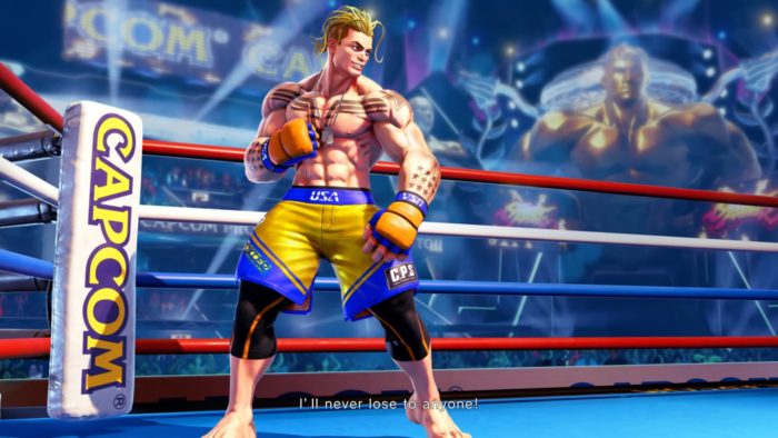Luke é o lutador inédito de Street Fighter 5 (Imagem: Divulgação/Capcom)