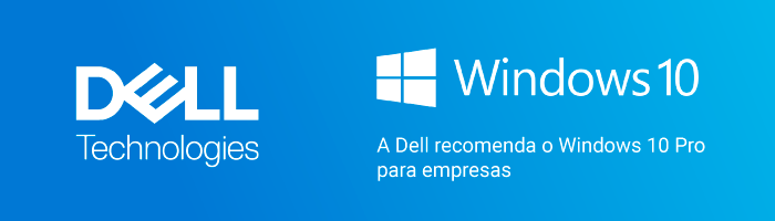 A Dell recomenda o Windows 10 Pro para empresas