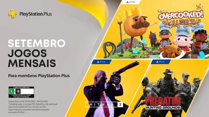 PS Plus de setembro dá Overcooked e Hitman 2 para assinantes / PlayStation / Divulgação