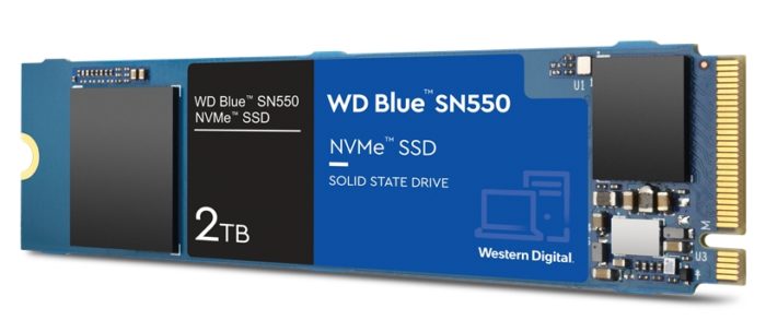 SSD WD Blue SN550 de 2 TB (imagem: divulgação/Western Digital)