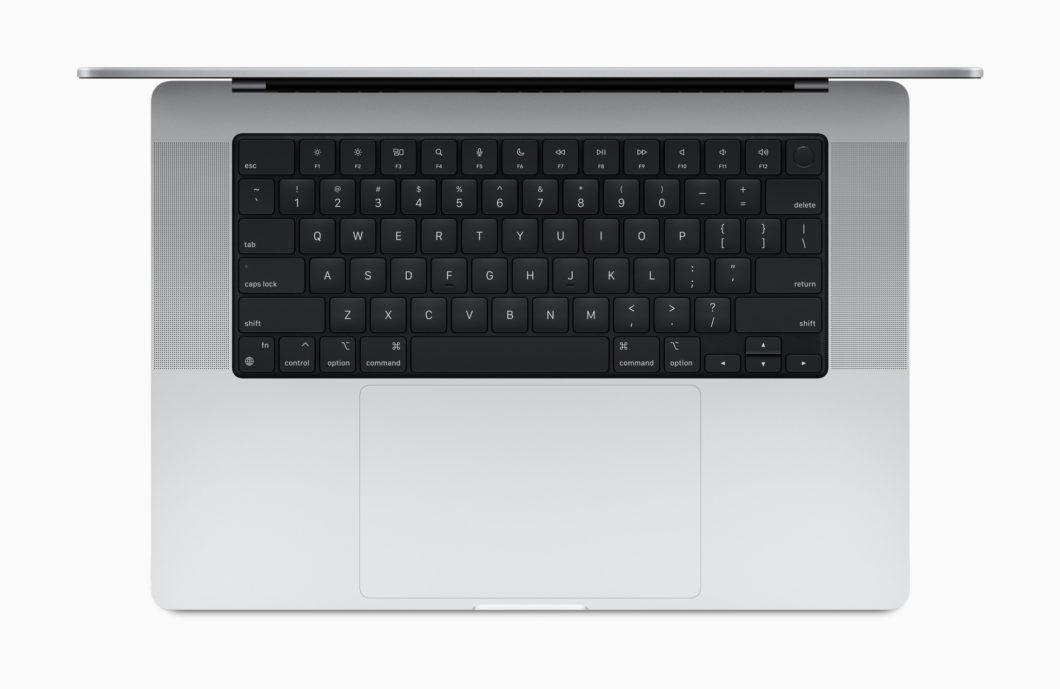 MacBook Pro now has function keys the height of the rest of the buttons