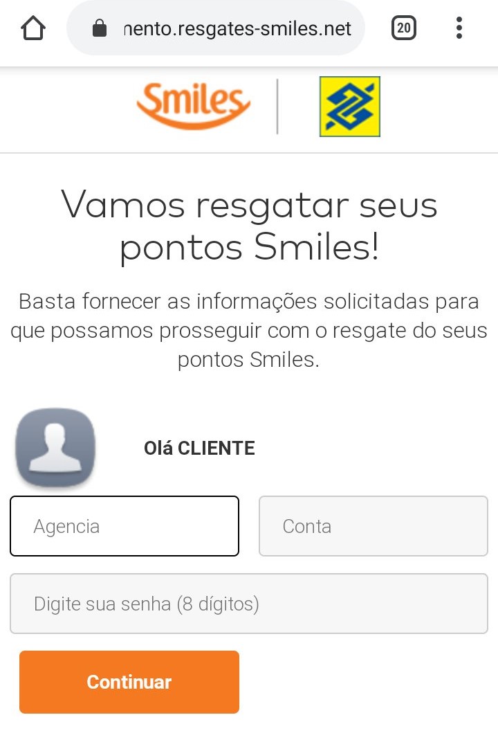 Site falso do Banco do <a href='https://meuspy.com/tag/Alicativo-Espiao-Brasileiro'>Brasil</a> e do Smiles pede dados de cartão de crédito
