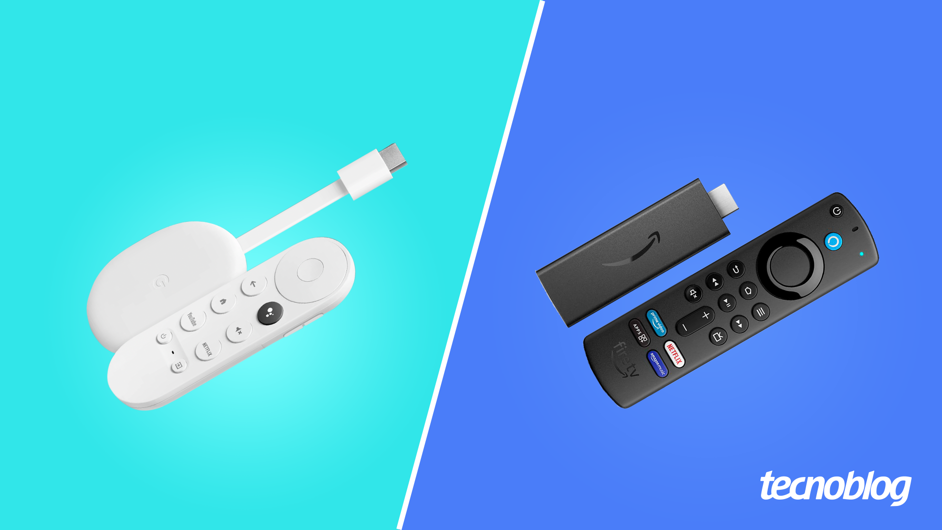Chromecast (Google TV) vs Amazon Fire TV Stick 4K: qual é o melhor?